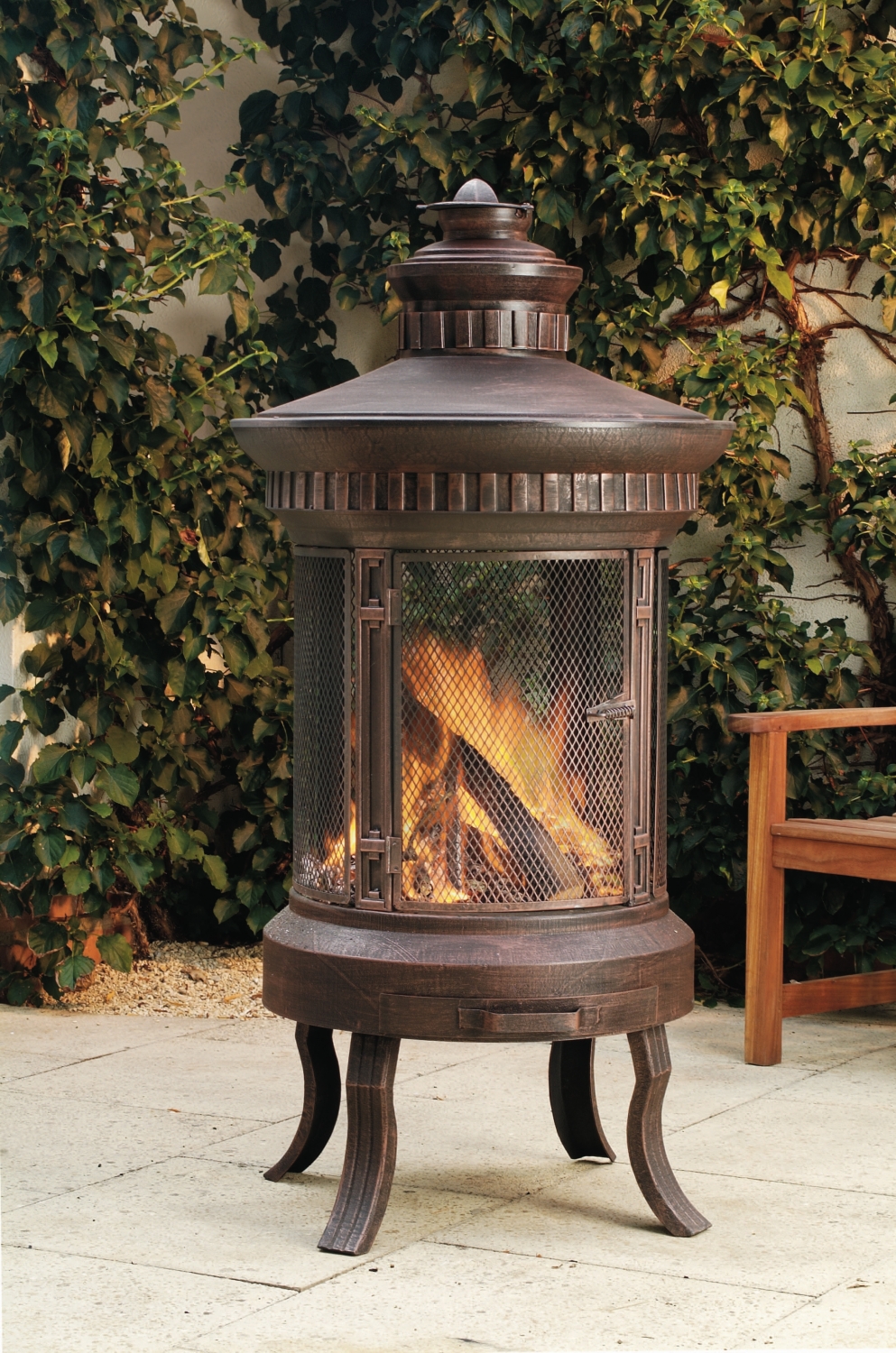 Patio Life // Lifestyle Prestige Fire Pit Patio Heater with stand and lid