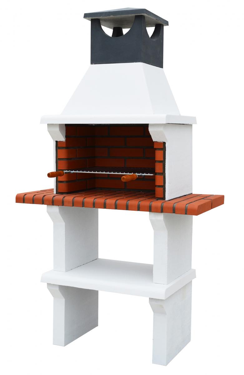 Modena Masonry Barbecue Grill with Chimney | Patio Life