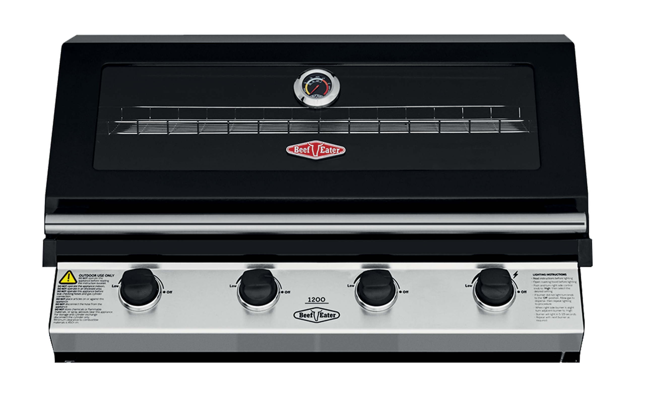 1200E Series - 4 Burner Built-In BBQ
