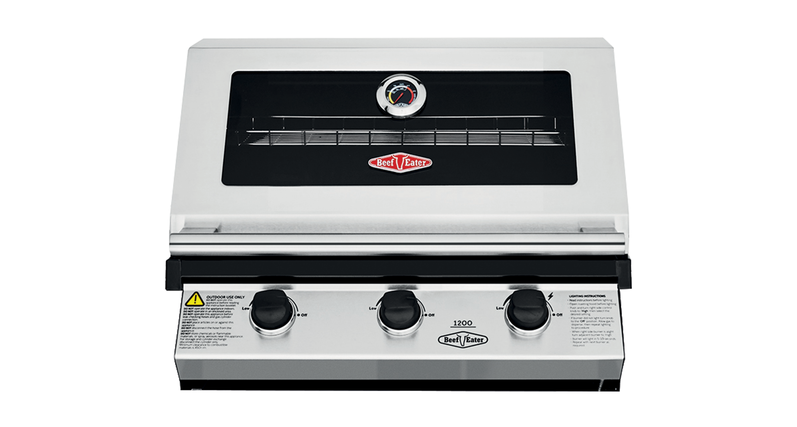 1200S Series - 3 Burner Built-In BBQ