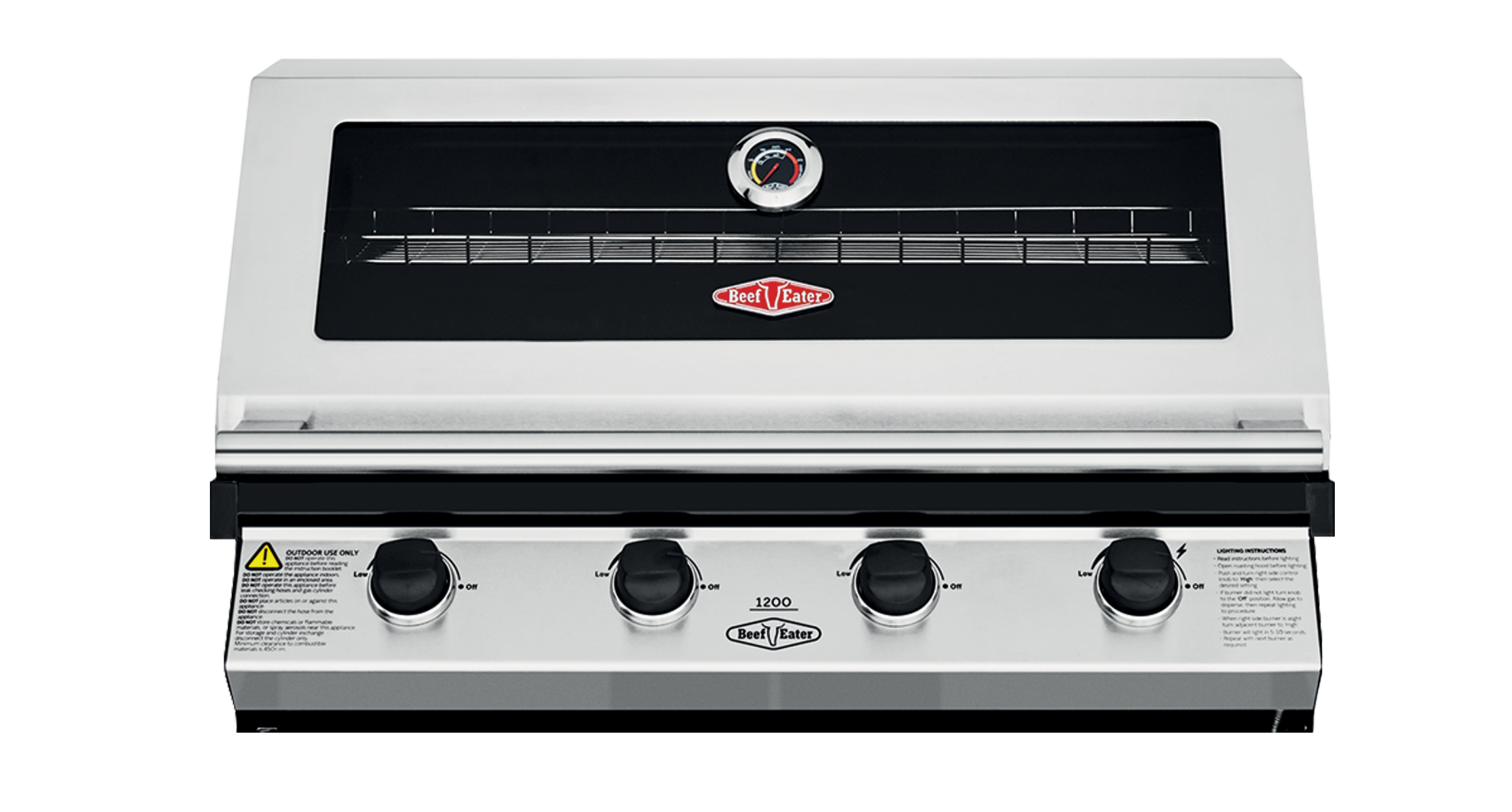 1200S Series - 4 Burner Built-In BBQ