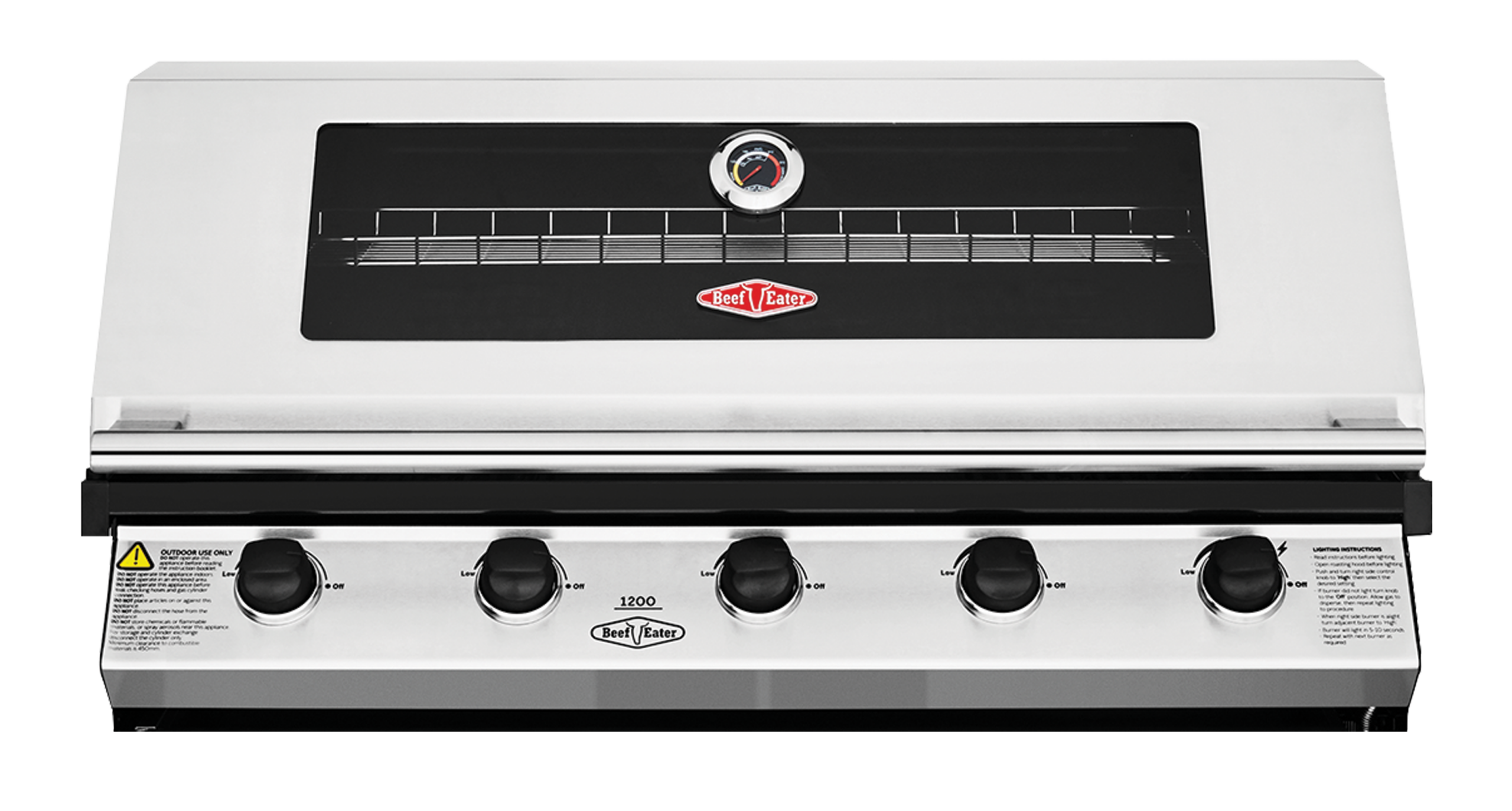 1200S Series - 5 Burner Built-In BBQ