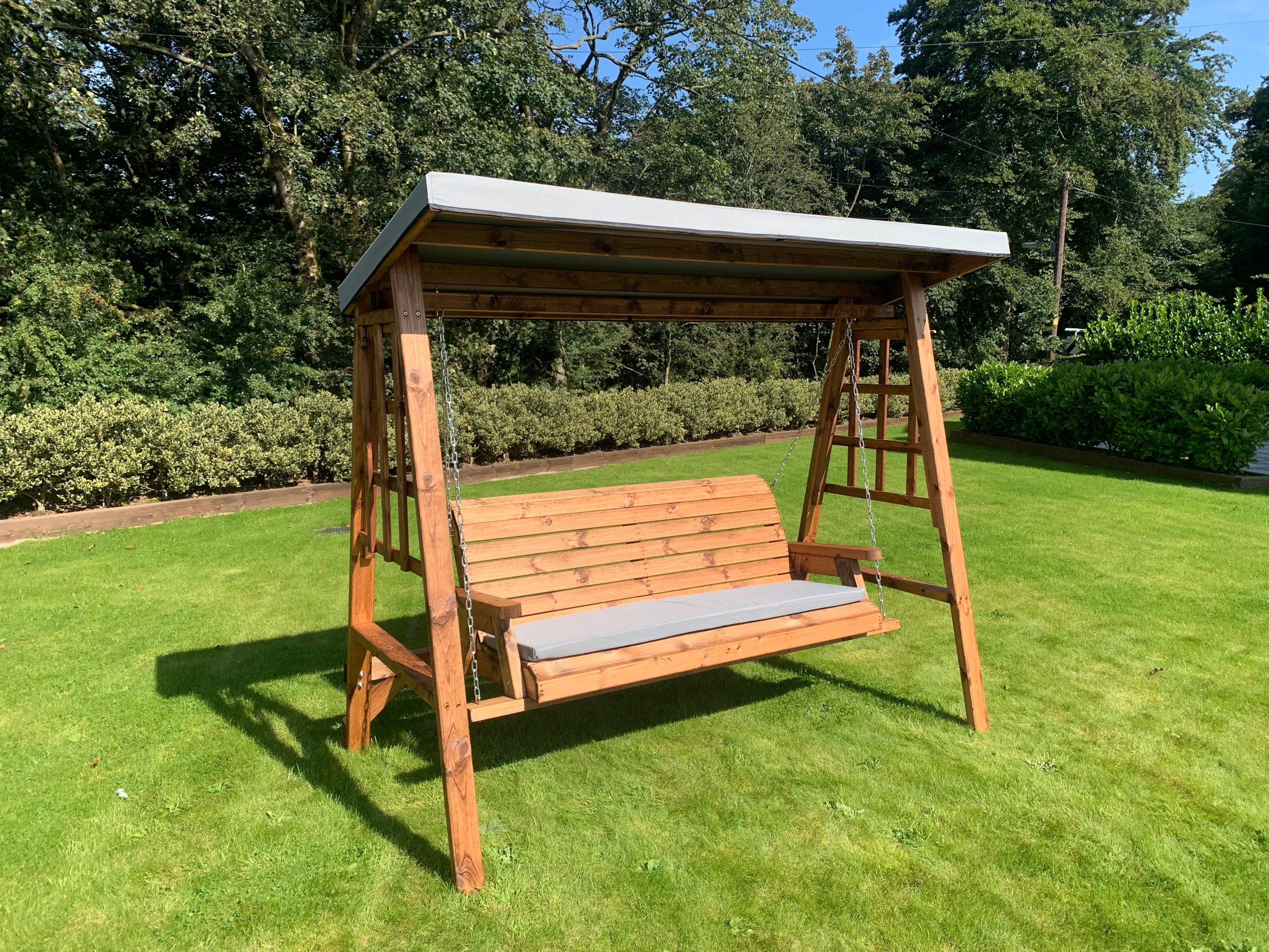 HB134GR - Dorset Three Seater Swing Grey