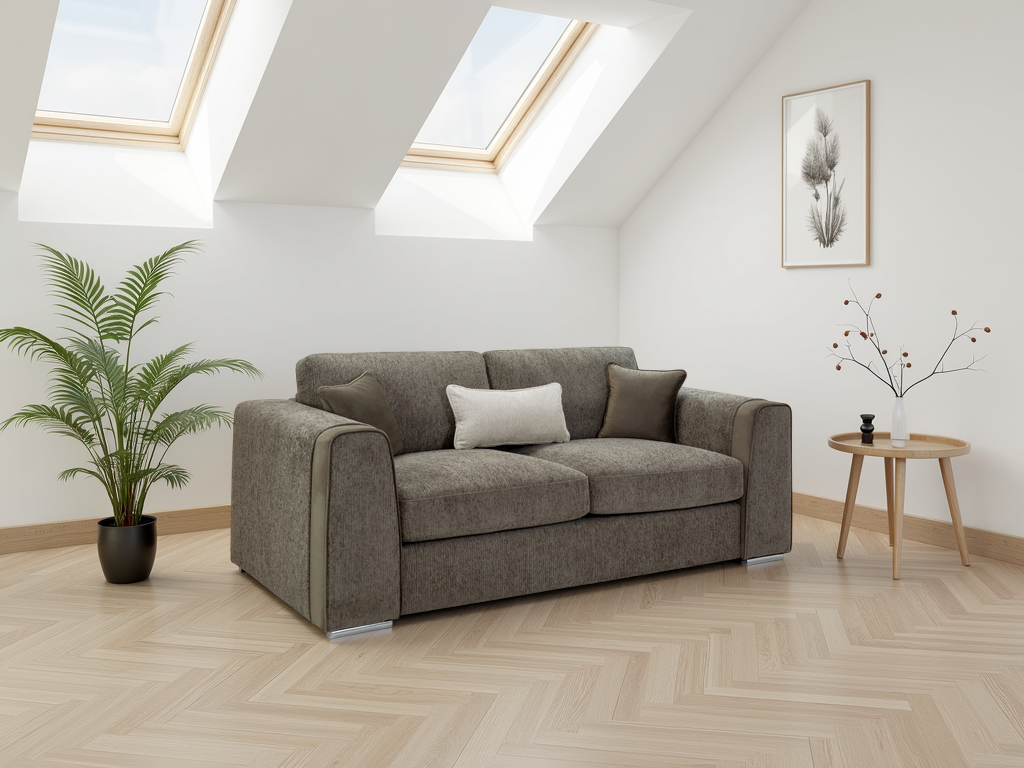 Naples Sofa Mocha 3 Seater