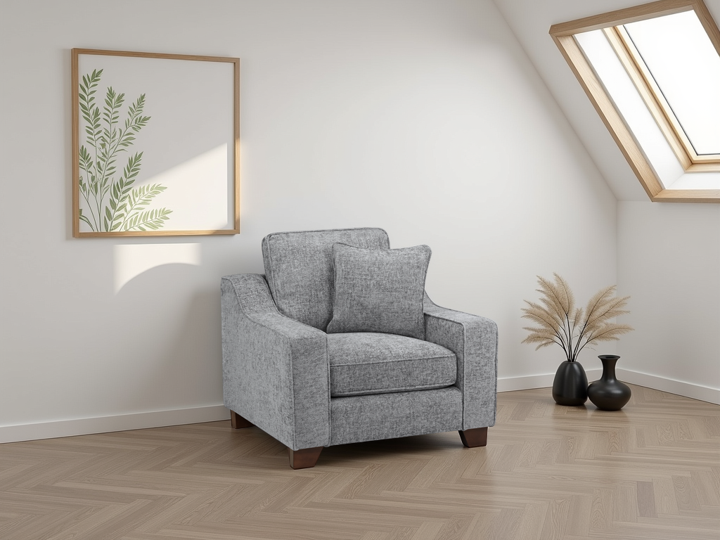 Nebraska Sofa Slate Armchair