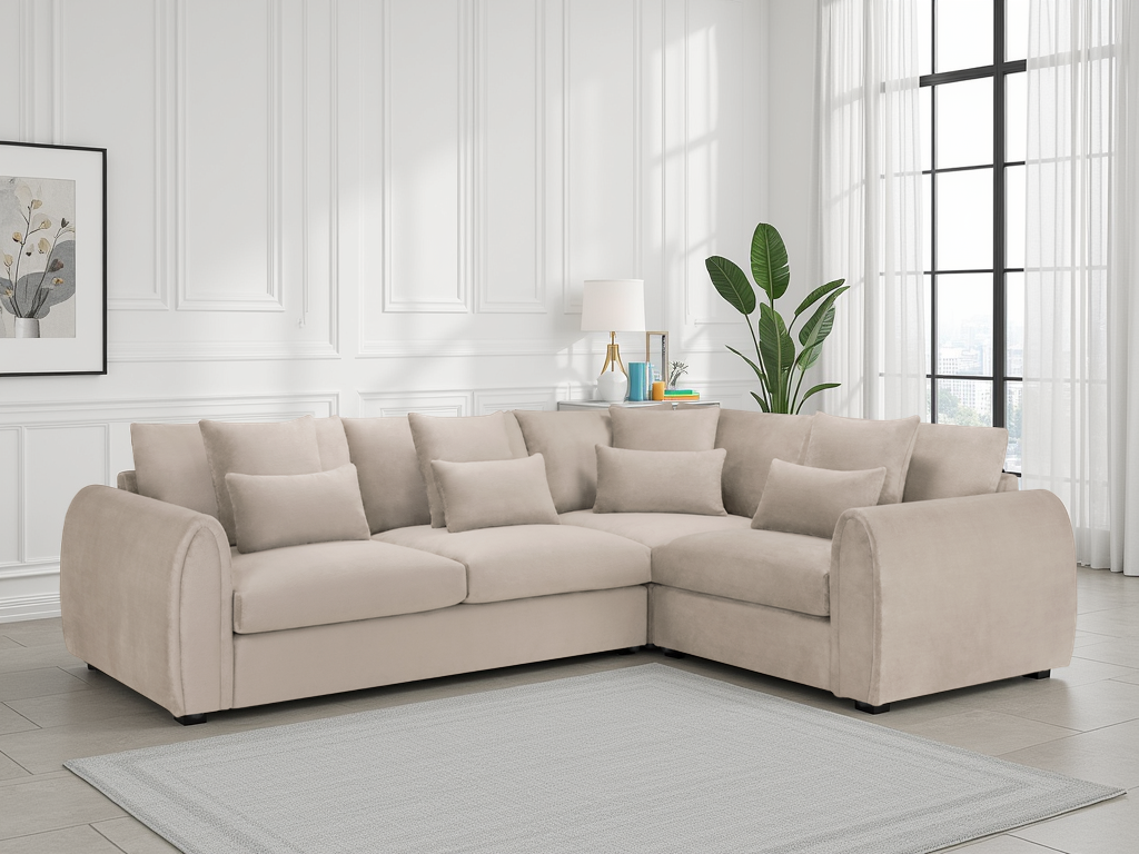 Mirabel Sofa Mocha Right Hand Facing Corner