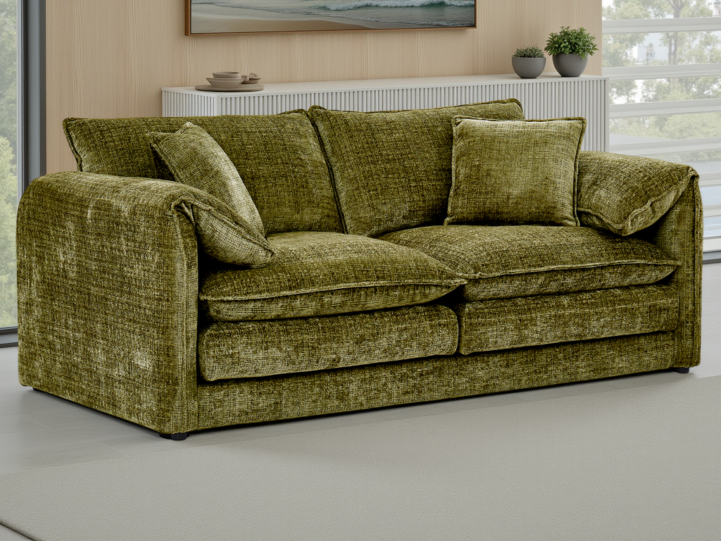 Solaya Sofa Green 3 Seater