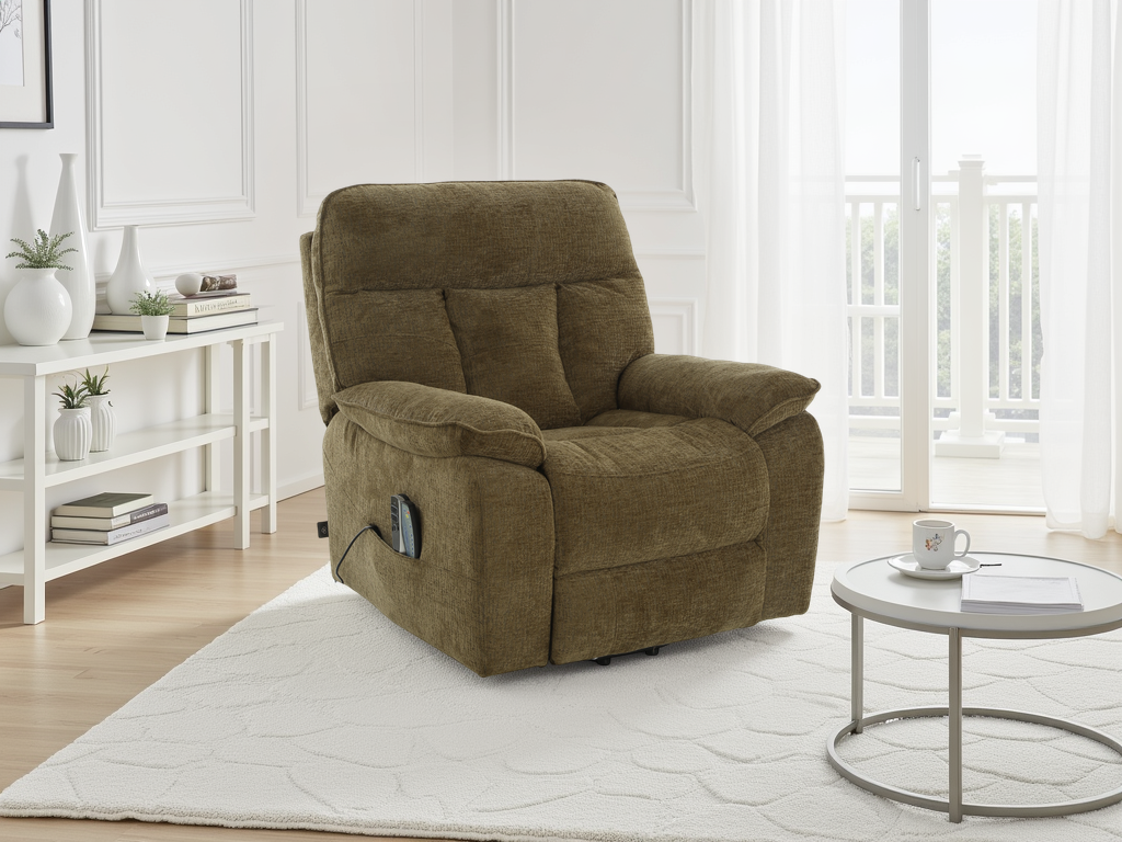 Cornwall Rise and Recline Massage Chair Brown
