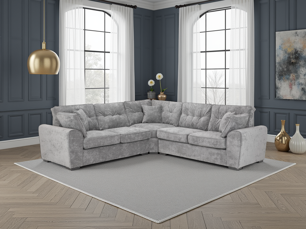 Maxwell Sofa Grey Large Corner