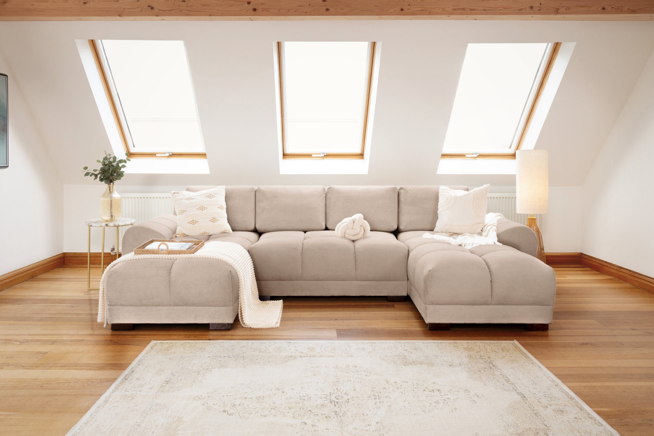 Azzuro Sofa Mocha U Shape Corner - Image 2