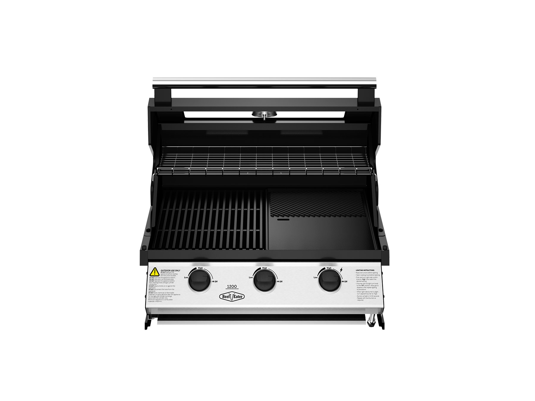 1200E Series - 3 Burner Built-In BBQ