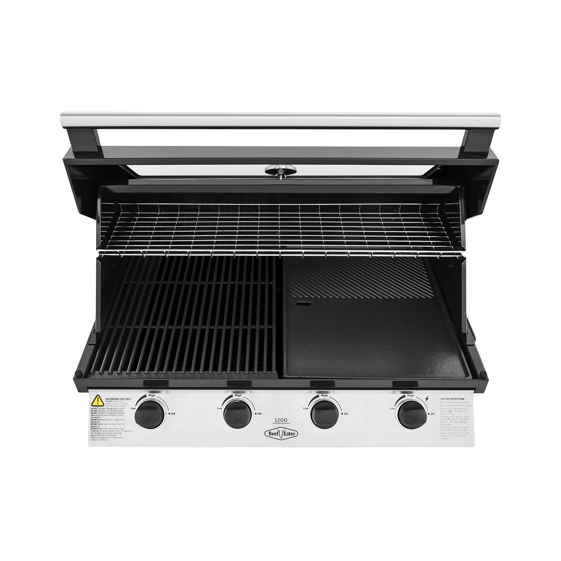 1200E Series - 4 Burner Built-In BBQ