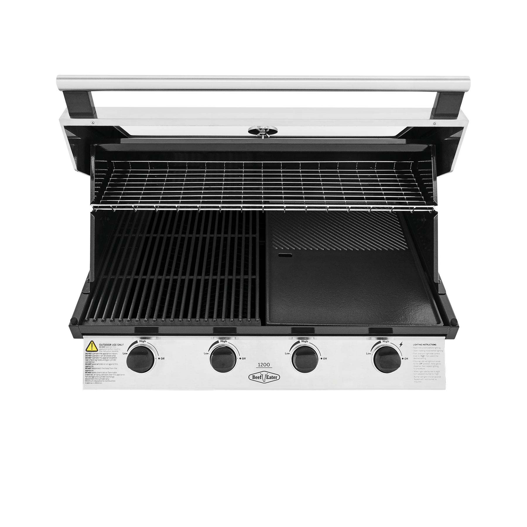 1200S Series - 4 Burner Built-In BBQ