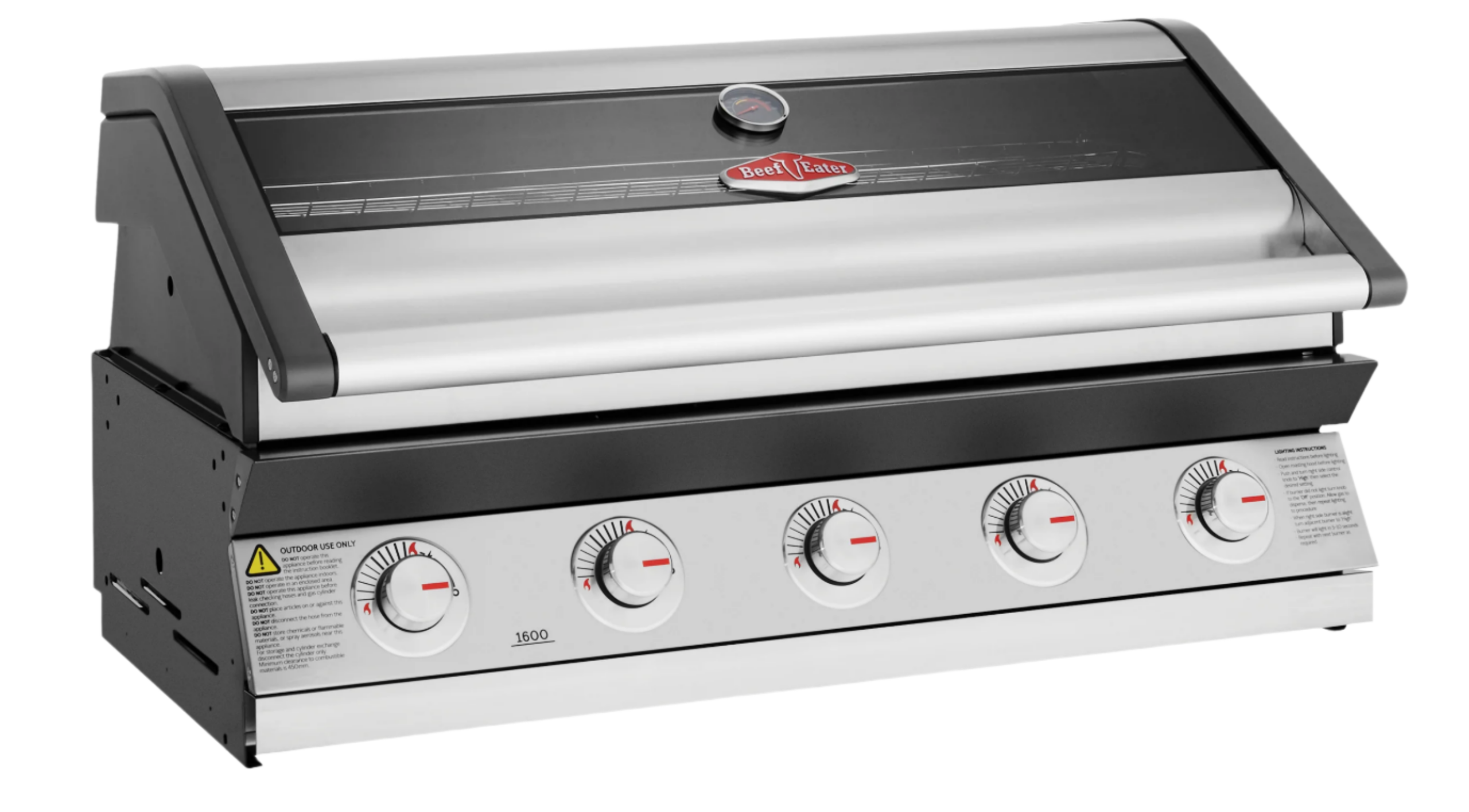 1600S Series - 5 Burner Built-In BBQ