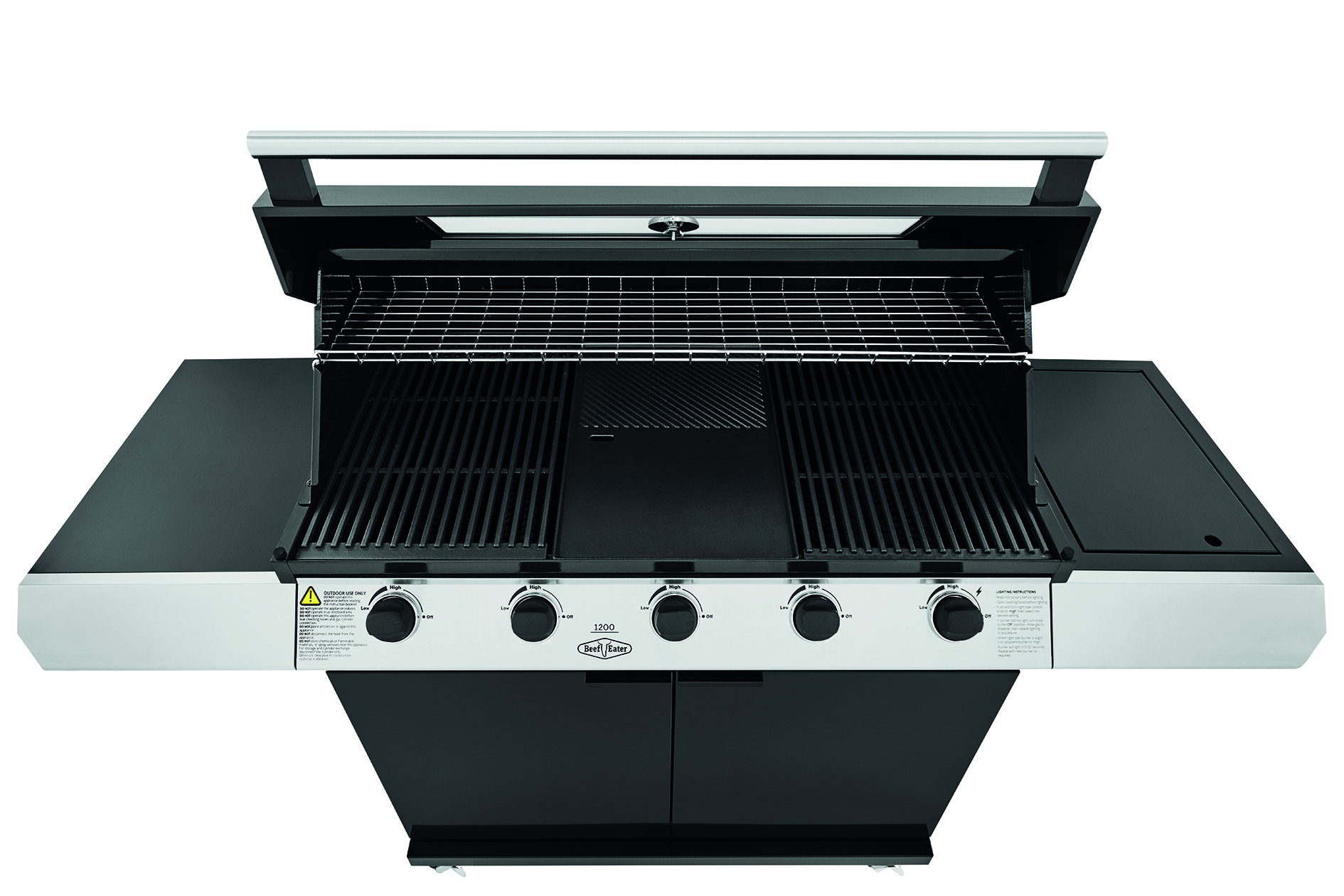 1200E Series - 5 Burner BBQ & Side Burner Trolley