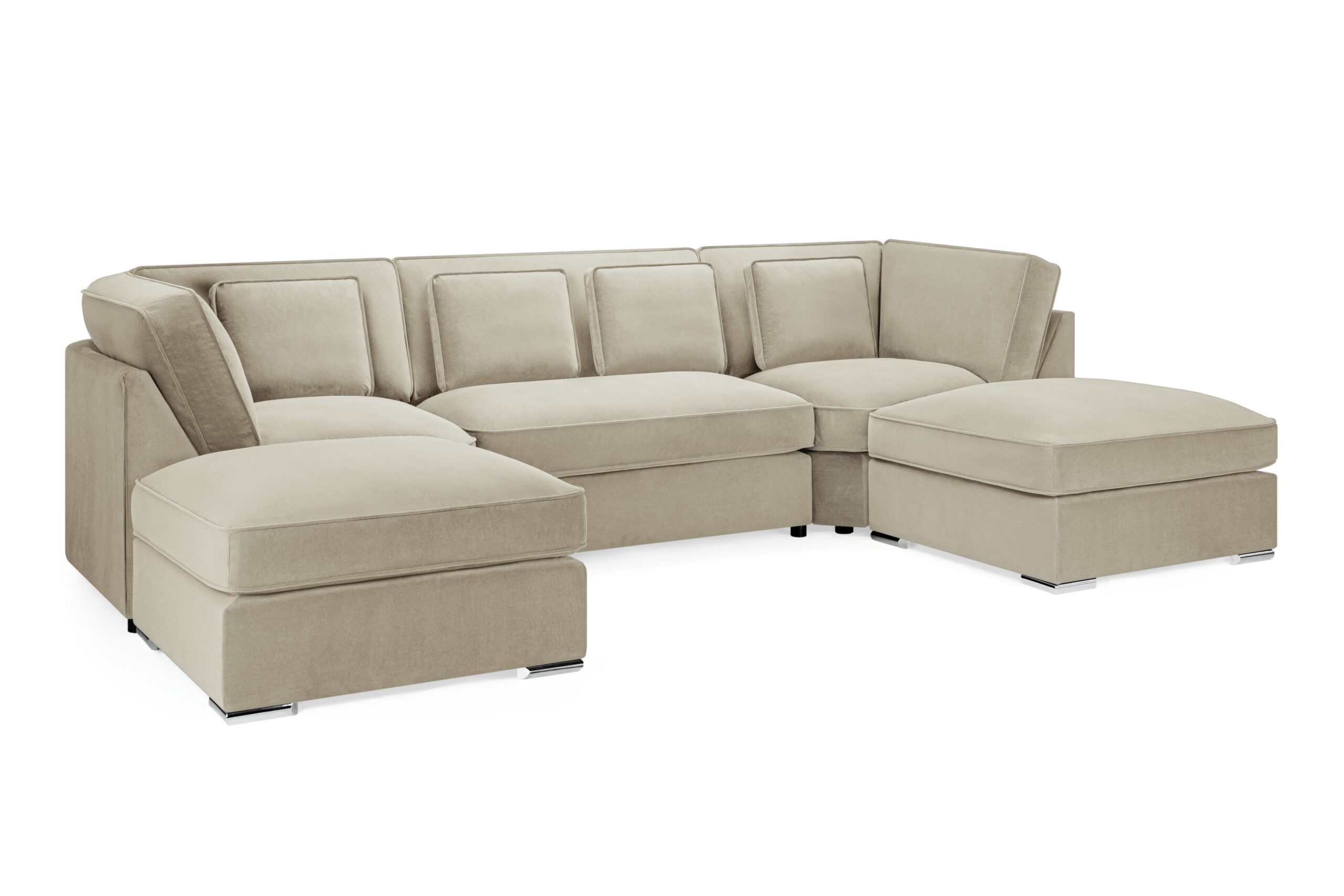 Belgravia Sofa Beige U Shape Corner - Image 6