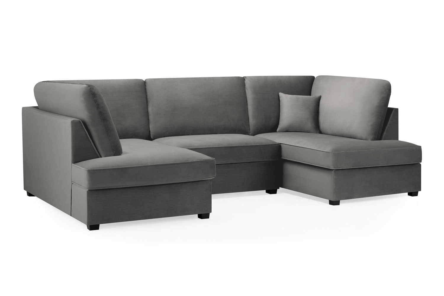 Carnaby Sofa Plush Grey U Shape Corner - Image 2