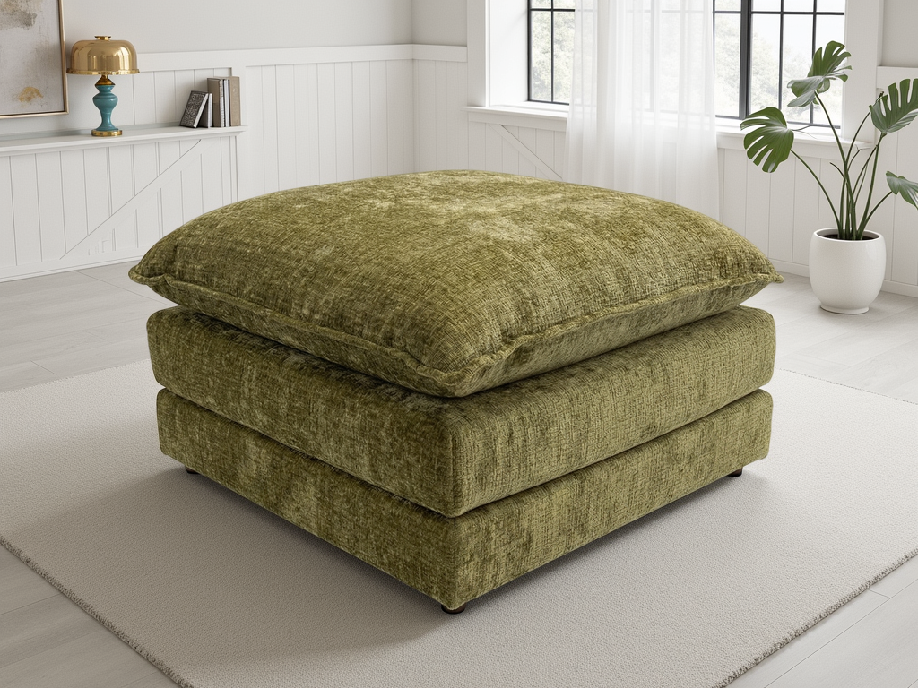 Solaya Sofa Green Footstool