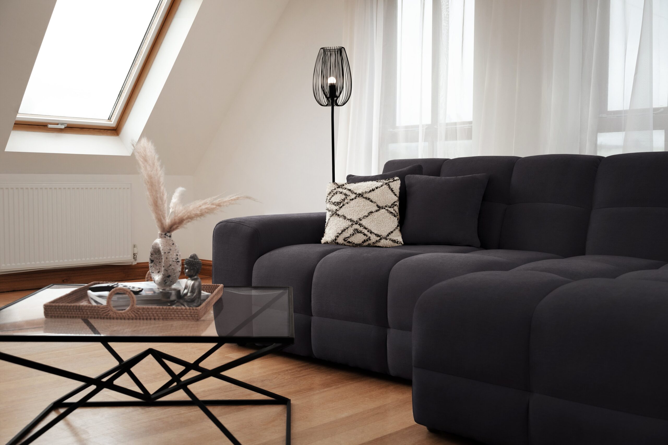 Jacob Sofa Black Right Hand Facing Corner - Image 5