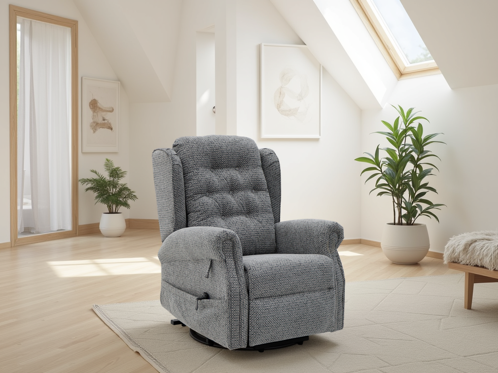 Sienna Rise and Recline Chair Grey