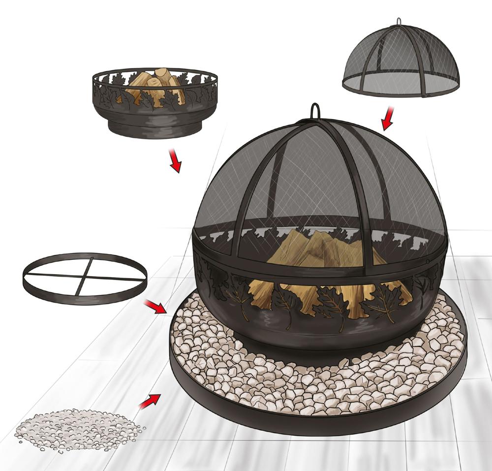 Toronto 80cm Decorative Fire Bowl