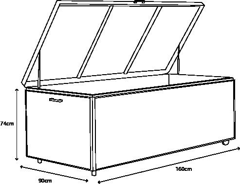 Royce XL Anthracite Storage Box