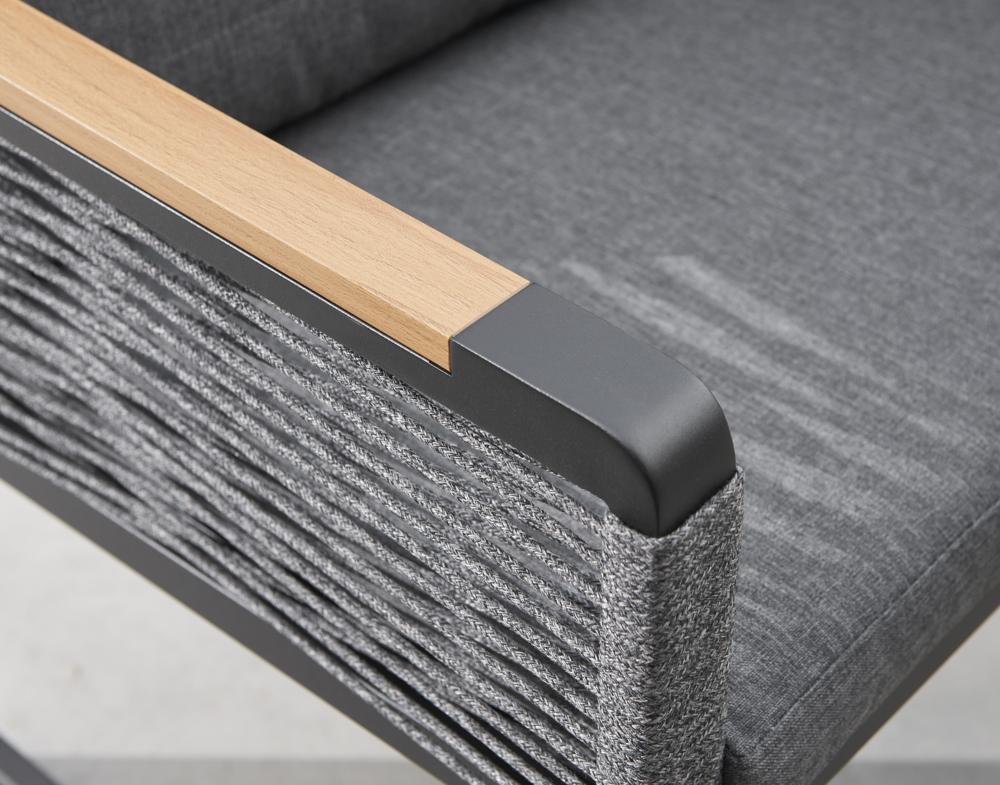 Bellmount Mini Corner Rope Aluminium Set With Gas Adjust Table and 2 Small Stools