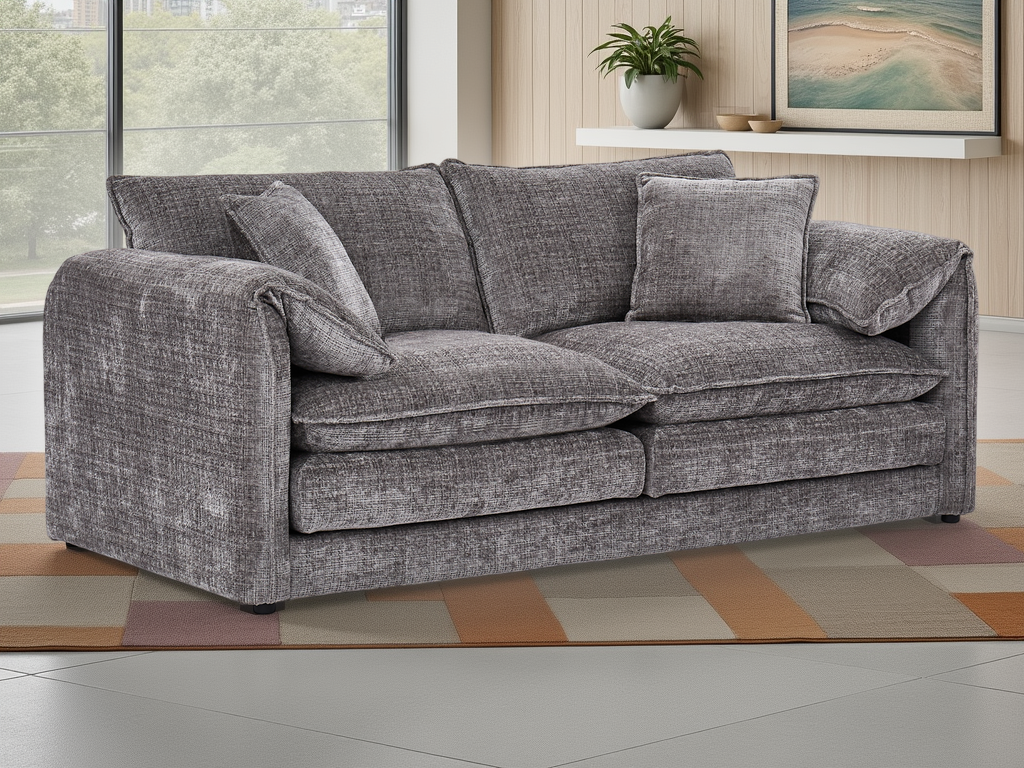Solaya Sofa Grey 3 Seater