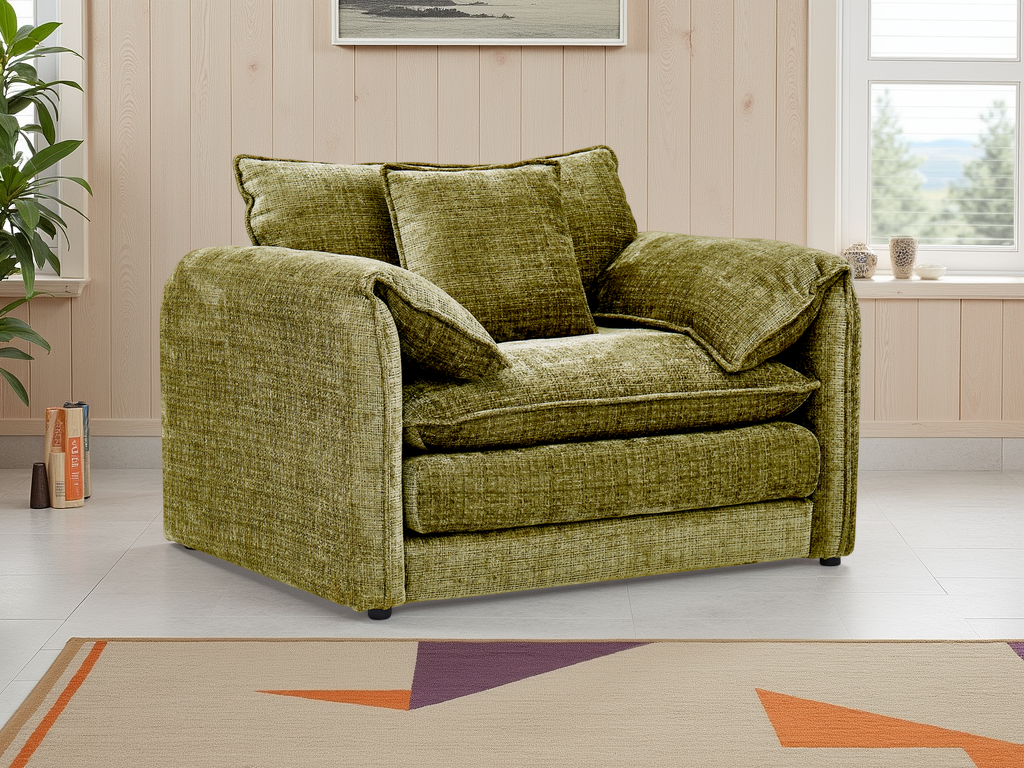 Solaya Sofa Green Armchair