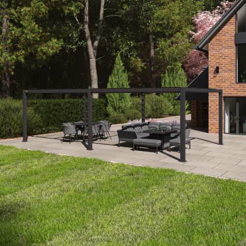 Como Pergola Aluminium 78x40 Frame Only / Grey