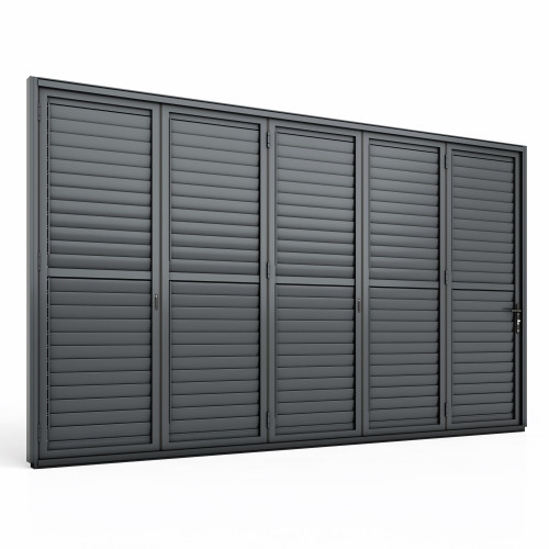 Eden Pergola Bi Folding Louvre Door 368x222