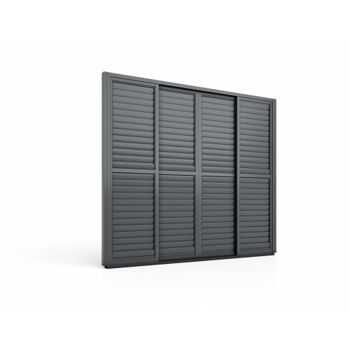 Eden Pergola Sliding Louvre Panel Door 262x222