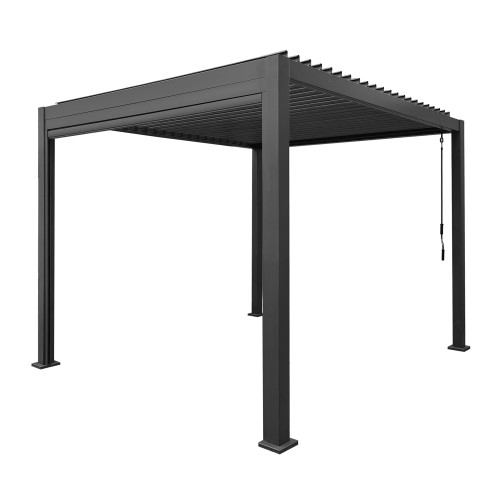 Jupiter Pergola Aluminium Rectangular 30x30 - Frame Only-Grey