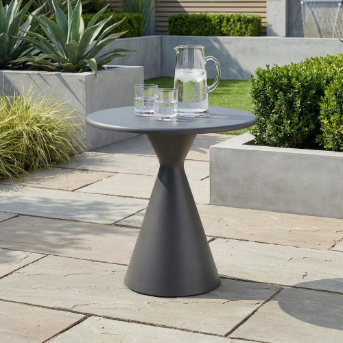 Aluminium Round Coffee Table - Charcoal