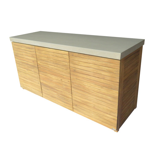 Bali Outdoor Kitchen Triple Unit 180x60x90 - Acacia Wood