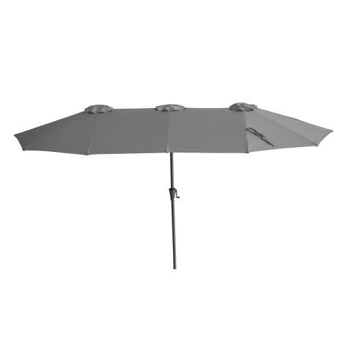 Capri 2.2x4M Rectangular Parasol / Charcoal Grey