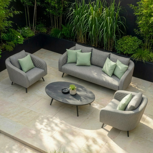 Ambition 3 Seat Sofa Set - Zinc Grey