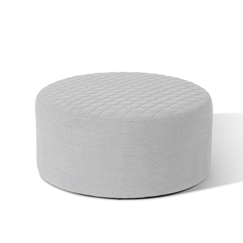 Ambition Quilted Footstool - Lead Chine