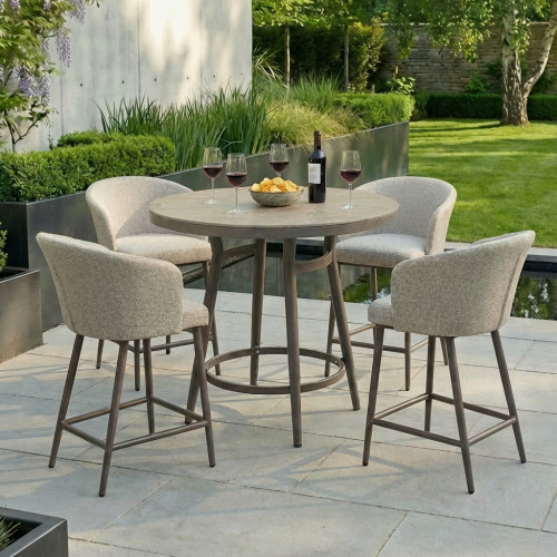 Zen 4 Seat Small Bar Set - Latte