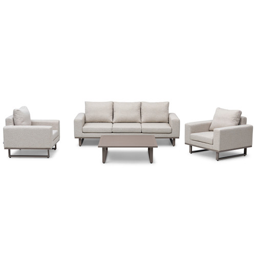 Ethos 3 Seat Sofa Set - Latte