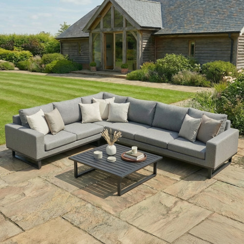 Ethos Large Corner Sofa Group - Zinc Grey