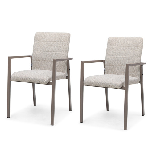 Ibiza Dining Chair x2 - Latte