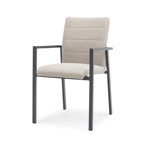 Ibiza Dining Chair x2 - Oatmeal