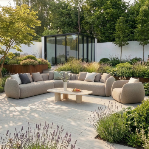 Monte Carlo Large Corner Sofa Set With Armchair