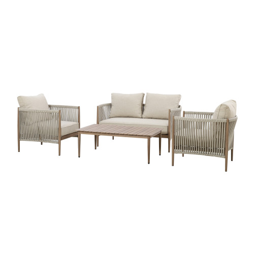Havana 2 Seat Sofa Set - Natural Linen