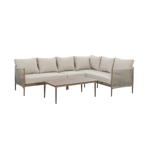 Havana Large Corner Sofa Set - Natural Linen
