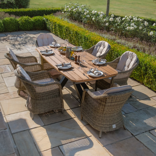 Jakarta Teak Oval Dining Table With Winchester Heritage Dining Chairs