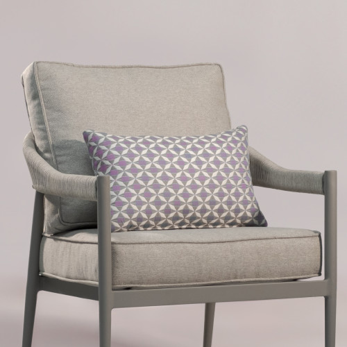 Fabric Sunbrella Bolster Cushion 30x50cm (Pack of 2) / Mosaic Lavender