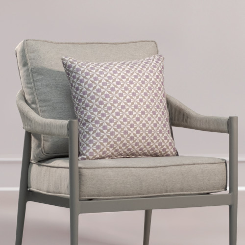 Fabric Scatter Cushion 43x43cm (Pack of 2) / Mosaic Lavender