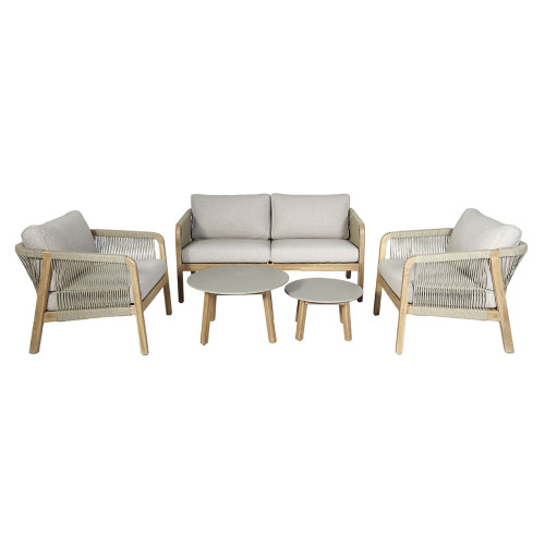 Martinique 2 Seat Sofa Set - Light Brown